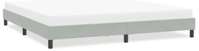 vidaXL Estrutura de cama sem colchão 200x210 cm veludo cinzento-claro