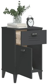 Mesa de cabeceira VIKEN derivados de madeira cinzento antracite