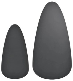 Conjunto mesas de centro 2 pcs pinho maciço preto