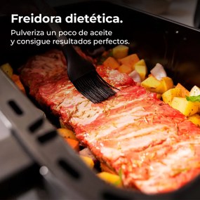 Fritadeira dietética digital Cecofry Dual 9000 compacta sem óleo de 9 L de capacidade