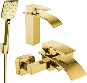 Mexen Aries Conjunto de banho R62, dourado - 744803R62-50