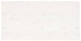 Tampo de mesa retangular 100x60x2,5 cm pinho maciço branco