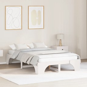 Estrutura de Cama Branca Madeira Maciça 120 x 190 cm