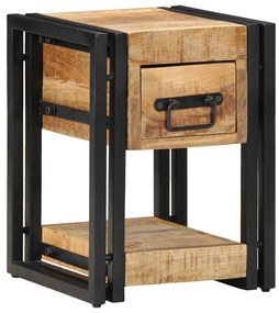 Criado-mudos 2 pcs 40x40x40 cm Madeira Sólida de Mangueira