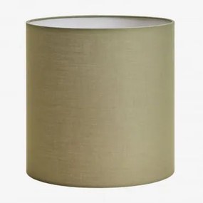 Arlina Tecido Para Abajur Verde Sálvia & Ø30 Cm - ↑30 Cm - Sklum