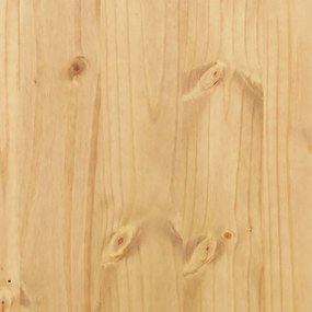 Mesa de cabeceira Corona 45x35x64 cm madeira de pinho maciça