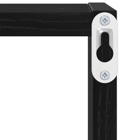 Prateleiras de Parede Carvalho Preto MDF 26 x 15 x 26 cm