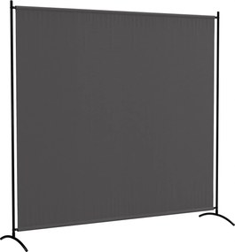 Outsunny Biombo Exterior de Painel Único, Separador de Ambiente de 180H cm com Proteção UV30+, Cinza Escuro | Aosom Portugal