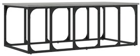 Mesa de centro 100x50x35,5 cm derivados madeira cinzento sonoma