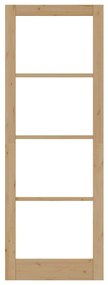 porta interna com vidro "ORKDAL" 83x232x4 cm de madeira sólida de pinh