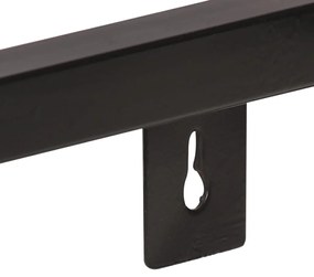 Prateleiras de parede 2 pcs 40 cm madeira de mangueira áspera