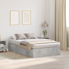 Estrado de cama com arrumação Cinza Concreto 120x200 cm