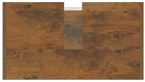 Armário de casa de banho 60x33x60 cm madeira carvalho fumado