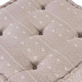 Puff Modular - Café Claro, 70x70x36 cm, Tecido
