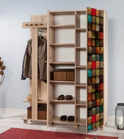 Hall Stand Garmanto – Sonoma Oak – 135x192x36 cm