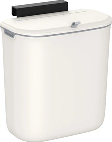 Caixote lixo cozinha de pendurar 9 L,  26 x 15 x 28 cm, branco