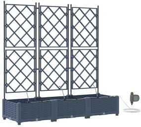 Jardineiras de Jardim 1 pc Cinzeto 120 x 40 x 126 cm Plástico
