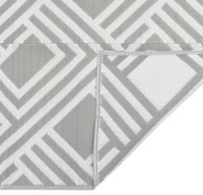 Tapete de exterior 120x180 cm ARAKIL PP cinzento