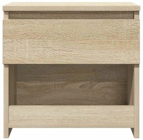 Mesas de cabeceira 2 pcs 40x30x39 cm contraplacado carv. sonoma