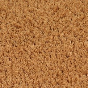 Tapetes porta 5 pcs 40x60 cm fibra de coco tufada natural