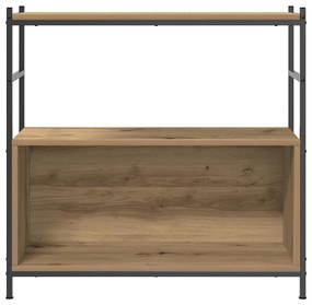 Estante para Livros vidaXL Artisan Carvalho 80x30x78,5 cm Madeira Enge