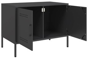 Móveis de TV 2 pcs 68x39x50,5 cm aço preto