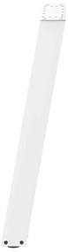 Pernas p/ mesa de jantar 2 pcs forma U 50x(72-73) cm aço branco