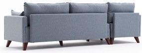 Sofá de Canto Bella – Azul – 275x85x165 cm