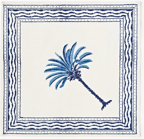 Guardanapos de tecido estampados à mão The Palms, conjunto de 4