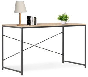 vidaXL Secretária de computador 120x60x70 cm preto e carvalho