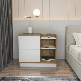 Mesa de Cabeceira Rena – Branco – 72 cm x 45 cm x 60 cm