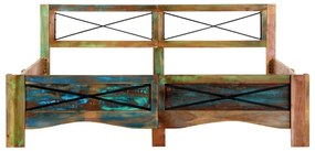 Estrutura de cama madeira recuperada maciça 160x200 cm