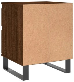 Mesas de cabeceira 2 pcs derivados de madeira carvalho castanho