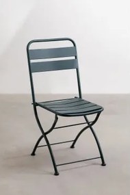 Pack De 4 Cadeiras De Jantar Dobráveis Em Aço Janti Verde Selva - Sklum