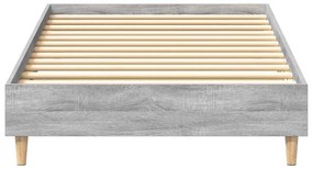Estrutura cama s/ colchão 100x200 cm cinzento sonoma