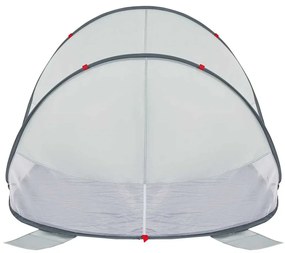 Tenda de praia pop-up impermeável cinzento