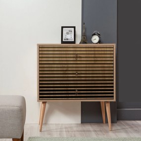 Cômoda Trio – Carvalho Sonoma – 80x90x40 cm