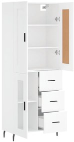 Armário alto 69,5x34x180 cm derivados de madeira branco