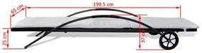 Espreguiçadeiras com mesa vime PE preto