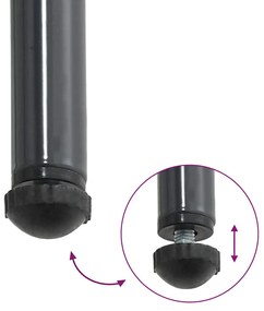 Conjunto de Jantar para Jardim 3 pcs Preto, Antracite
