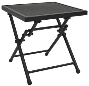 vidaXL Mesa em rede dobrável 38x38x38 cm aço antracite