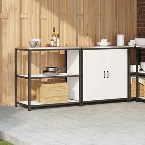 Conjunto de Armazenamento de Cozinha 2 pcs Branco