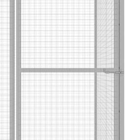 Jaula para gatos 6x1,5x1,5 m aço galvanizado
