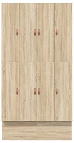 Estrado de Cama com Armazenamento Carvalho Sonoma 120x200 cm