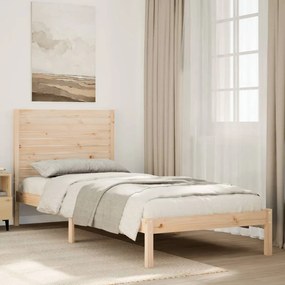 Cama extra longa sem colchão 100x220 cm madeira maciça