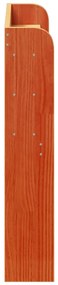 Cabeceira com prateleiras 90 cm pinho maciço castanho-mel