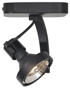 Foco de teto de design preto GU10 70mm giratório e inclinável - Vo