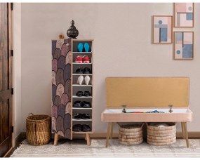 Conjunto de Mobiliário de Entrada Vegas – Sonomo Stone – Sapateira: 50