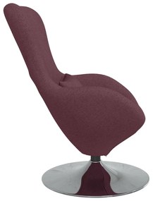Cadeira Ovo VidaXL em Tecido Roxo