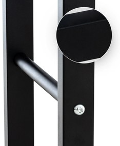 Suporte para lenha Keri V2 60 x 150 x 25 cm Preto